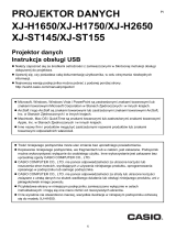 Casio XJ-H2600, XJ-H2650 Instrukcja obsługi