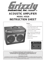 Grizzly Musical Instrument Amplifier h5526 Instrukcja obsługi