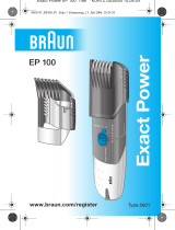 Braun EP100 Exact Power Instrukcja obsługi