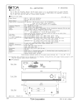 TOA P-1812 CH Specification Data