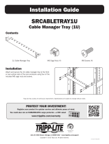 Tripp Lite Cable Manager Tray (1U) Instrukcja instalacji