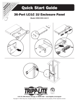 Tripp Lite N492-036-LCLC-E 1U Enclosure Panel Skrócona instrukcja obsługi