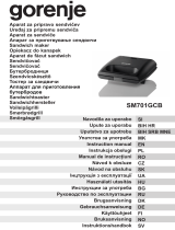 Gorenje SM701GCW Instrukcja obsługi