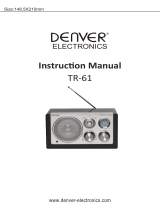 Denver Electronics TR-61WHITEMK2 Instrukcja obsługi