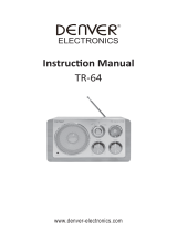 Denver TR-64LIGHT WOOD Instrukcja obsługi