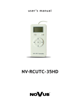 Novus NV-RCUTC-35HD Instrukcja obsługi