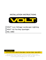 VOLT Fat Boy 12V Brass Spotlight Instrukcja instalacji
