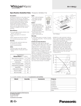 Panasonic FV-11VHL2 Dimensions Guide