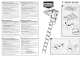 Mac Allister Escalier escamotable en bois pour espace restreint Mac Allister, trappe de 60 cm Instrukcja obsługi