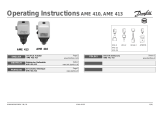 Danfoss AME 410,413 Instrukcja obsługi