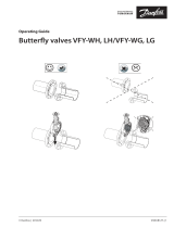 Danfoss Butterfly valves VFY-WH, LH/WG, LG Instrukcja obsługi