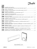 Danfoss and operation, Wireless floorheating controller and room thermostat, type CF Instrukcja instalacji