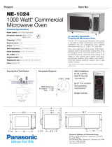 Panasonic Microwave NE-1024 Karta katalogowa