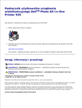 Dell 926 All In One Inkjet Printer instrukcja