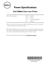Dell C2660dn Color Laser Printer Instrukcja obsługi