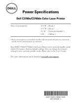 Dell C3760dn Color Laser Printer Instrukcja obsługi