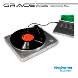 Grace AVUSPB01 Vinylwriter Record Using Mac Instrukcja obsługi