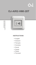 OJ Electronics OJ-Air2-HMI-20T Instrukcja obsługi