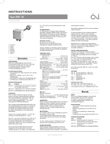 OJ Electronics ESF-35 Instrukcja obsługi