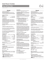 OJ Electronics MTU2-FHH Instrukcja obsługi