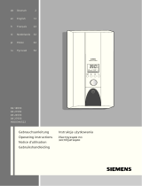 Siemens DE21555/02 Instrukcja obsługi