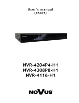 Novus NVR-4116-H1/F-II Instrukcja obsługi