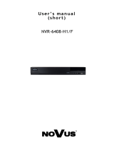 Novus NVR-6408-H1/F Instrukcja obsługi