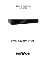 Novus NVR-4204P4-H1/F Instrukcja obsługi