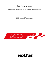 Novus NVR-6308P8-H1-II Instrukcja obsługi