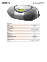 Sony CFDS35CP Karta katalogowa