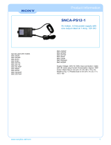 Sony SNCA-PS12/1 Karta katalogowa