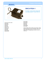 Sony SNCA-PS12/1 Karta katalogowa