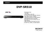 Sony DVP-SR510 Karta katalogowa