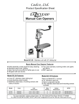 Cadco Eaziclean EC-10 Instrukcja obsługi