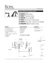 Rohl A1408LMPN-2 Instrukcja obsługi