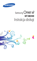 Samsung GT-I8350 Instrukcja obsługi