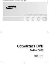 Samsung DVD-HD870 Instrukcja obsługi