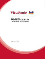 ViewSonic VP2770-LED instrukcja