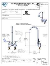 T & S Brass & Bronze Works B-0892-LF12-CR4 Karta katalogowa