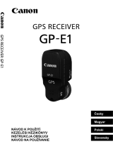 Canon GPS RECEIVER GP-E1 Instrukcja obsługi