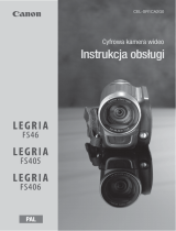 Canon LEGRIA FS406 Instrukcja obsługi