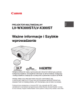 Canon LV-X300ST Instrukcja obsługi