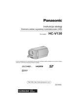 Panasonic HC-V130 Instrukcja obsługi