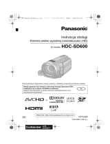Panasonic HDCSD600EP Instrukcja obsługi