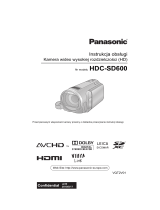 Panasonic HDCSD600EP Instrukcja obsługi