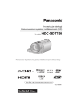 Panasonic HDCSDT750EP Instrukcja obsługi