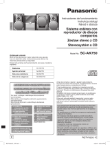 Panasonic SCAK750 Instrukcja obsługi