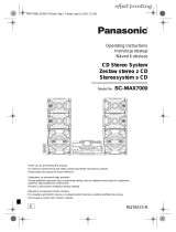 Panasonic SCMAX7000E Instrukcja obsługi