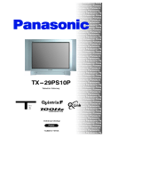 Panasonic TX29PS10P Instrukcja obsługi