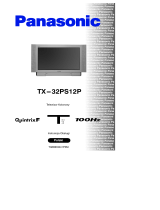 Panasonic TX32PS12P Instrukcja obsługi